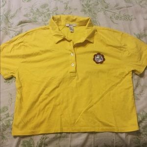 Crop top love vibes t shirt